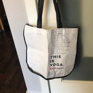 Large lululemon tote bag